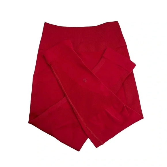 Lululemon Zone In Crop 21" Leggings Berry Rumble seamless High Rise Size 4 - Picture 8 of 9